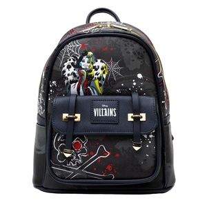 Disney Villians x  WondaPop - Cruella de Vil 11” Vegan Leather Mini Backpack